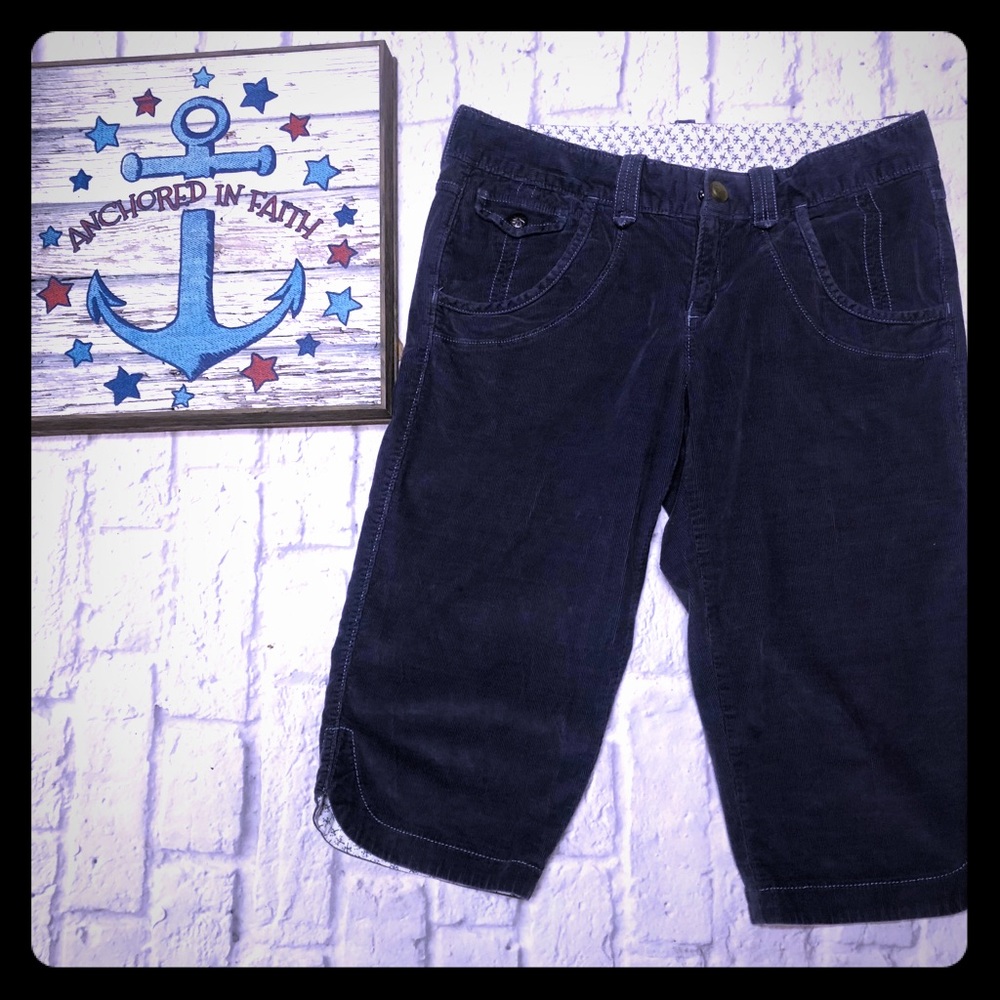 Athleta Corduroy Bermuda Short Indigo Color - image 1